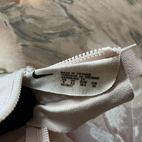 Nike af1 pink high tops with zipper in back - Picture 5 of 6